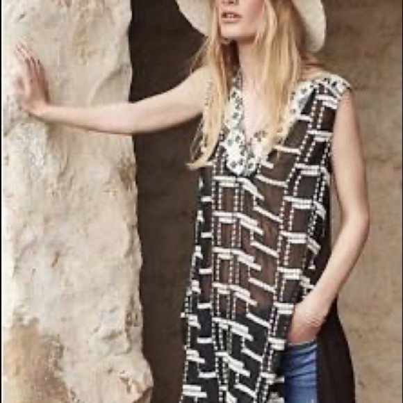 Anthro Tiny Embroidered Chaparral Tunic Tank - Picture 2 of 7